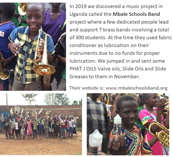 Charity to Mbale Schools Bands in Uganda